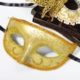 thumbnail image 4 of 2 piezas máscaras de mascarada pareja máscaras de baile de máscaras máscaras vintage máscaras venecianas accesorios de fiesta de disfraces, 4 of 5