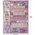 thumbnail image 2 of 50th Birthday Gifts for Women, 50th Birthday Blanket for Her 50 Year Old Famale Gift Ideas Birthday Throw Blanket Gifts for 50 Year Old Birthday Gift for Women Wife Mom Grandma 50"x60", 2 of 5