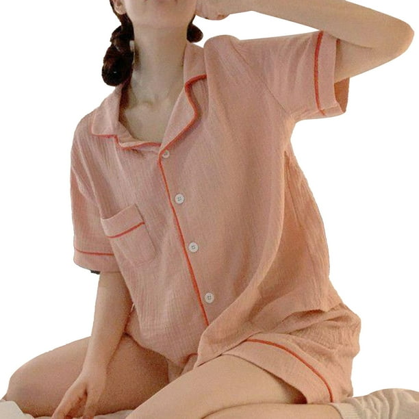 Women's pajama set button down hotsell