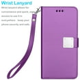 thumbnail image 4 of Tiflook For iPhone 13 Pro (6.1 inch) 2021 Wallet Case, Luxury PU Leather ID Cash Credit Card Holder Slots [Kickstand Feature] [Wrist Strap] Carrying Flip Cover [Purple], 4 of 7