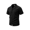 thumbnail image 3 of Hawaiian Shirt for Men Big & Tall Button Down Lapel Short Sleeve with Pocket Summer Tops Dad Gifts M-5XL, 3 of 8