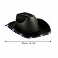thumbnail image 3 of Kamentoy Led Cowboy Hat Light Up Party Hat Costume Hat Cap For Halloween Carnival Night Club Party Concert Festival Cosplay Stage Performance Glowing Costume Accessory, 3 of 4
