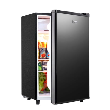 CALLIEVER 3.2 Cu ft One Door Mini Fridge Black New