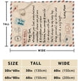 thumbnail image 5 of Yibo Letter Printed Warm Soft Gift Blanket Flannel Soft and Comfortable Anti-static Bed Sofa Blanket, 5 of 7
