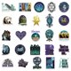 thumbnail image 4 of Pegatinas Haunteds Mansions de vinilo impermeables para anime, 50 unidades/lote, 4 of 5