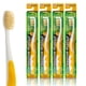 thumbnail image 1 of MOUTHWATCHERS Dr Plotkas Cepillos de dientes extra suaves para niños Cepillos de dientes con hilo dental manual | Cepillos de dientes Ultra Clean Nano | Paquete de 4 - Cepillos de dientes amarillos pa, 1 of 6