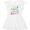 thumbnail image 3 of Inktastic Nanny and Grandpa Love Me Girls Baby Dress, 3 of 5