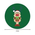 thumbnail image 2 of Qianli Christmas Stickers Tacks Xmas Holiday Gift Stickers, 1000Pcs Kraft Paper Adhesive Labels Round Shape Sticker Label, DIY Gift Wrapping 2.5cm, 2 of 4