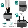thumbnail image 3 of PetAmi Dog Purse Carrier for Small Dogs, Airline Approved Soft Sided Pet Carrier with Pockets, Ventilated Dog Carrying Bag Puppy Cat, Dog Travel Supplies Accessories Carry Tote Bag, Sherpa Bed, Gray, 3 of 7