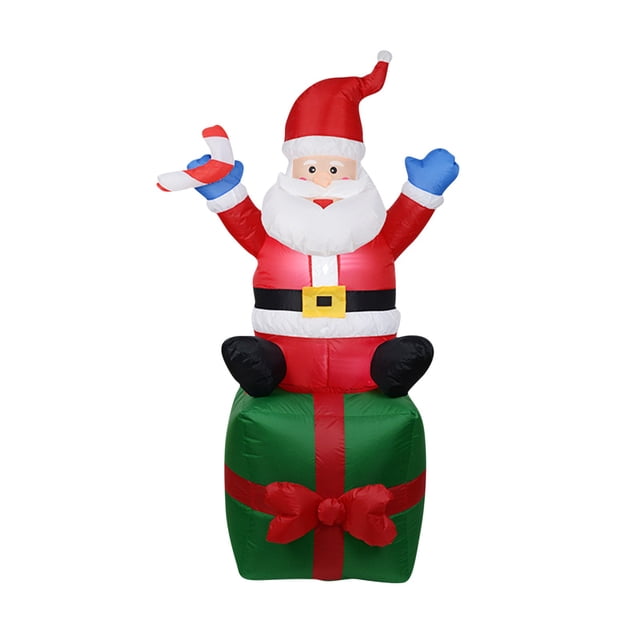 Adornos inflables de Navidad para decoración de Papá Noel, decoración de farol para interiores y exteriores, decoración de patio y jardín para el hogar Wmkox8yii shdjk3928