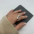 thumbnail image 2 of SS DESIGNS Silver Thumb Chunky Boho Open Adjustable Ring-Mothers Day Gift For Her, 2 of 9