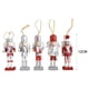 thumbnail image 3 of 5 piezas de cascanueces navideños colgantes, escultura, cascanueces, juguete de marioneta Plata, 3 of 6