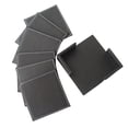 thumbnail image 4 of ORDDIART 6Pcs Black Square Coasters for Dining Table Placemats with Double-deck Design, 4 of 8