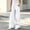 White, variant on Women's Elastic-Waist Wide-Leg Pants, Smooth Drawstring and Fine Side Seam Stitching for Stylish Streetwear Outfits Yellow L