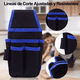 thumbnail image 5 of Bolsa Porta Herramientas Profesional Para Electricistas Negro cinta Azul, 5 of 6