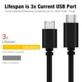 thumbnail image 3 of High Quality Male to Male Charging Cord Converter USB 3.1 Type-C Data Cable OTG Adapter USB-C to Micro USB GREY 100CM, 3 of 8