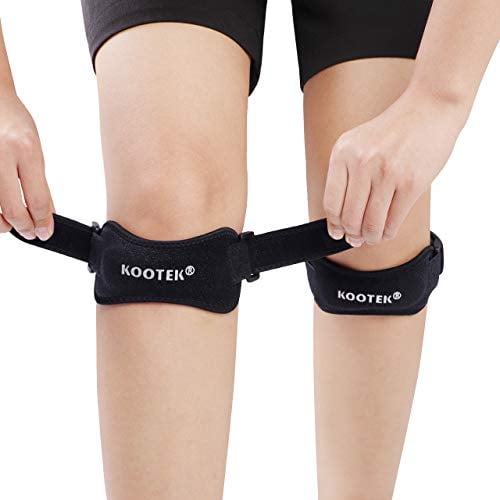 COTOWIN Adjustable Patella Knee Strap and Brace Tendon Support Band for Athletics Pain Relief 1PC Black 