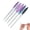 White&Purple+Blue&Purple+Pink&Purple+Deep Purple&Blue+Black&White, variant on Metal Nail File, Fingernail Files for Natural Nails, Pointed Tip Nail Tools With Non Slip Handle - White&Purple+Blue&Purple+Pink&Purple+Deep Purple&Blue+Black&White