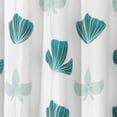 thumbnail image 2 of iDesign Floral Fabric Polyester Shower Curtain, 72" x 72" - Blue Green/Multi-Color, 2 of 4