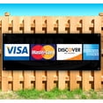 thumbnail image 1 of Credit Cards Logos 13 oz Vinyl Banner With Metal Grommets, 1 of 4