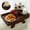Walnut, variant on Couch Cup Holder Tray, 15.4"x9.9" Large 4 in 1 Couch Armrest Table with 360°Rotated Phone Holder, Non-Slip Clip on Side Table for Drinks/Remote/Snacks, Ideal Gift for Husband, Wife, Parents