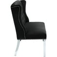 thumbnail image 4 of Meridian Furniture Black Velvet Suri Settee Bench, 4 of 9