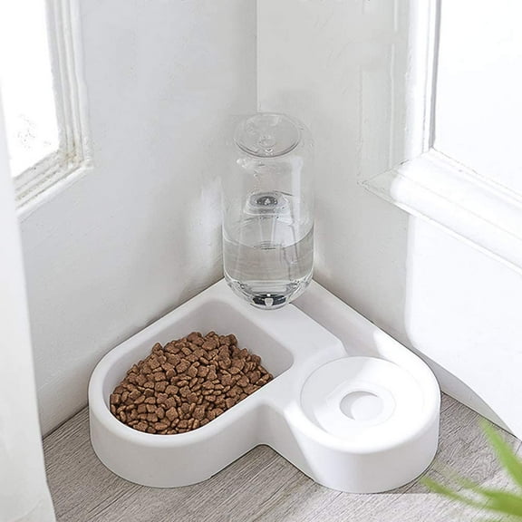 Pet Bowl Puppy Home Automatic Water Dispenser Cats Dogs Easy Clean PP Food Dish