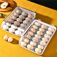 thumbnail image 2 of Kearding Caja de huevos rodante automática Gran capacidad de almacenamiento Contenedor de huevos de cocina Cajón de huevos anti-rotura Organizador de Organizadores de utensilios de cocina Azul Kearding HA026958-02, 2 of 6