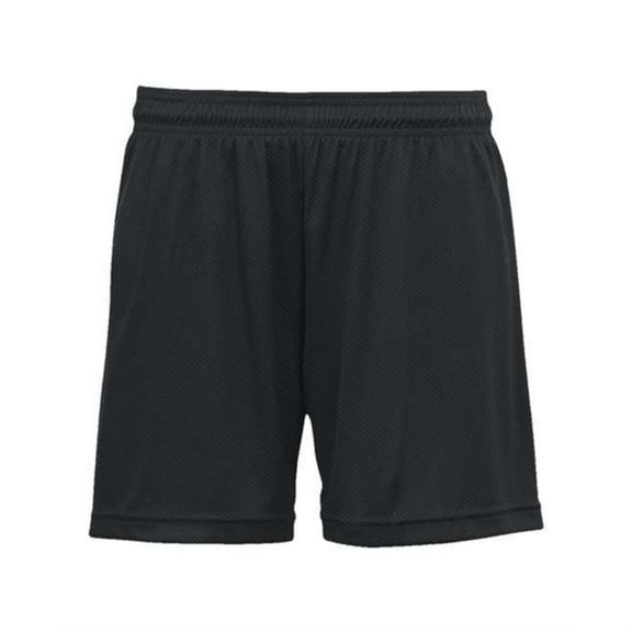 Badger Womens Mesh Fastpitch Softball Shorts Black S