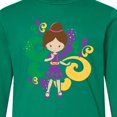 thumbnail image 4 of Inktastic Mardi Gras Girl Long Sleeve Youth T-Shirt, 4 of 5