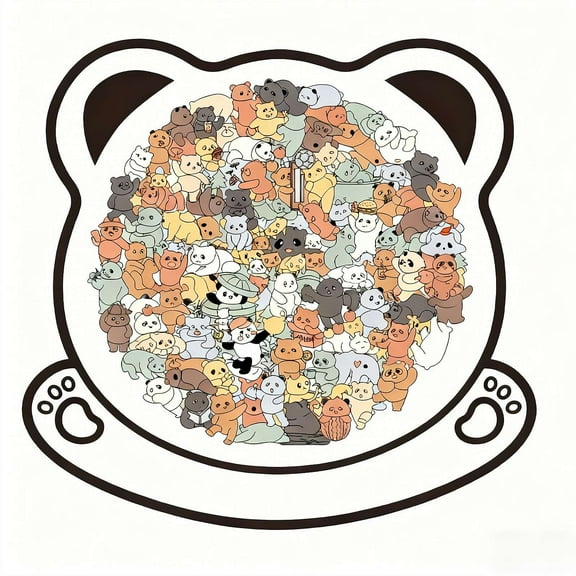 Colorful Dog Shaped Wooden Jigsaw Puzzle - Unique Gift for Dog Lovers, Challenging Home Decor
