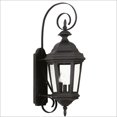 thumbnail image 1 of Kenroy Home 16313BL Estate 3 Light Medium Wall Lantern- Black Finish, 1 of 1