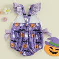 thumbnail image 7 of Gvdentm Baby Girl Fall Clothes Embroidery Bubble Romper Striped Long Sleeve Bodysuit Outfit(Purple,3-6 Months), 7 of 7