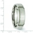 thumbnail image 5 of Titanium 6mm Brushed Wedding Ring Band Size 8, 5 of 6