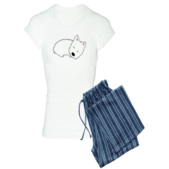 CafePress - Sleeping Westie - Women's Light Pajamas