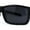 Black Blue Black, variant on Mens Wrap Around Rectangle Biker Plastic Sunglasses Black Blue Flame