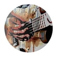 thumbnail image 4 of Orinice Guitar Music Paint Splash Round Table Cover Stain Resistant Washable Indoor Outdoor Tablecloth Kitchen Dining Wedding Parties Waterproof 100% Polyester Fiber 38-42, 4 of 8