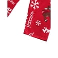thumbnail image 5 of Christmas Family Pajamas Set Deer Print Round Collar Tops+Trousers Xmas Matching Jammies, 5 of 9
