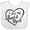 AA-White, variant on Inktastic I Love My Aunt and Uncle in Black Chalk Heart Boys or Girls Baby Bib