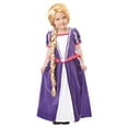 thumbnail image 2 of Disney Princess Yellow Halloween Rapunzel Costume Wig, with Flowers for Child, 2 of 2