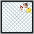 thumbnail image 2 of PinPix 20x20 Custom Cork Bulletin Board Peaks Modern Pattern White Navy Poster Board Has a Fabric Style Canvas Finish, Framed in Peaks Modern Pattern White Navy, by ArtToFrames (PinPix-1797), 2 of 6