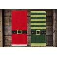 thumbnail image 6 of St. Nicholas Square Christmas Bath Hand Towels, Santa Elf Belt Buckle, 2 Piece, 6 of 7