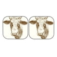 thumbnail image 5 of Lsque Cow 2 PCS Windshield Sun Shade | CarFoldable Window Covers | Car Accessories Reflect UV for Universal Cars SUV Truck | Large, 5 of 7