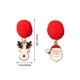 thumbnail image 2 of Pendientes de Navidad Candy Elk Bell moda salvaje rojo y verde pelo bola pendientes Wmkox8yi  sjalhkljlk4677, 2 of 2