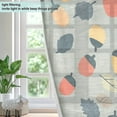 thumbnail image 4 of Yayeee Window Curtains Set of 2 for Living Room Light Filtering 63"x52", Gray Acorns Pattern, 4 of 7