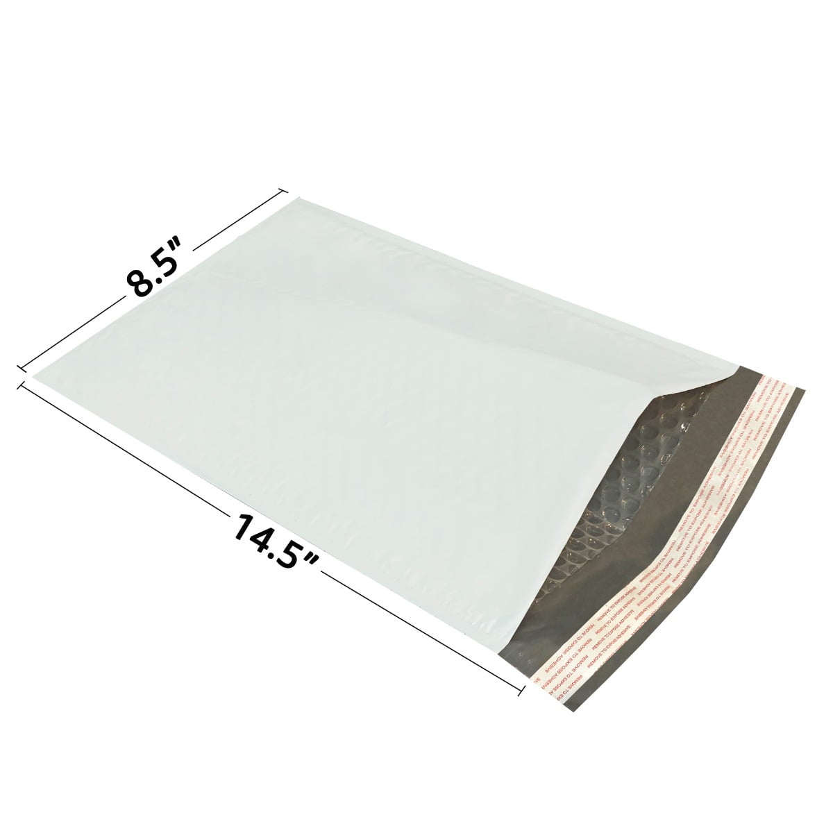 StarBoxes 100 Poly Bubble Mailer Bags 8.5x14.5" - #3 Self-Sealing