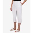 thumbnail image 6 of Alfred Dunner Womens Petite  Embellished Cuff Twill Capri, 6 of 6