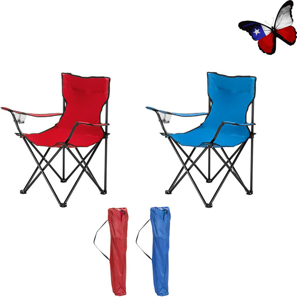 Portable Heavy Duty Holder Camping Chair Folding Outdoor Lightweight