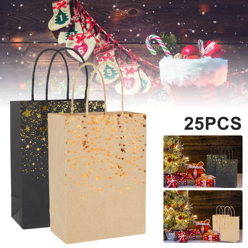 15 Colors Kraft Party Paper Carrier Bag Wedding Treat With Handle Loot Bags 