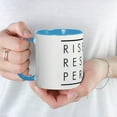 thumbnail image 5 of CafePress - Rise. Resist. Persist. Mug - 11 oz Ceramic Mug - Novelty Coffee Tea Cup, 5 of 6
